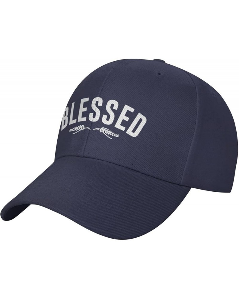 Blessed Baseball Hat Adjustable Classic Fashion Peaked Hat for Men Women Black Navy Blue $11.58 Baseball Caps