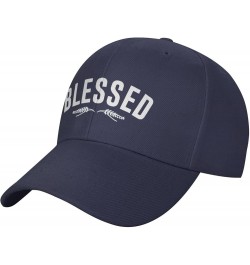 Blessed Baseball Hat Adjustable Classic Fashion Peaked Hat for Men Women Black Navy Blue $11.58 Baseball Caps