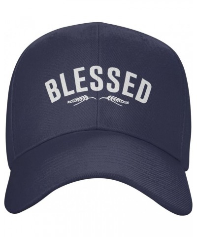 Blessed Baseball Hat Adjustable Classic Fashion Peaked Hat for Men Women Black Navy Blue $11.58 Baseball Caps