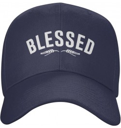 Blessed Baseball Hat Adjustable Classic Fashion Peaked Hat for Men Women Black Navy Blue $11.58 Baseball Caps