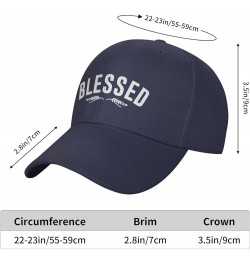 Blessed Baseball Hat Adjustable Classic Fashion Peaked Hat for Men Women Black Navy Blue $11.58 Baseball Caps