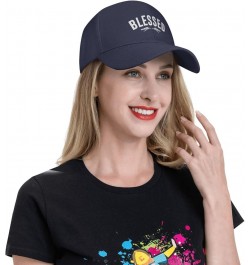 Blessed Baseball Hat Adjustable Classic Fashion Peaked Hat for Men Women Black Navy Blue $11.58 Baseball Caps