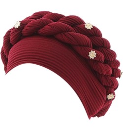 LIXIAO Turban for Women Lightweight Braid Hair Loss Hat Headwraps Stretch Head Scarf Wrap Cap Muslim Beanie Pre Tied Bonnet W...