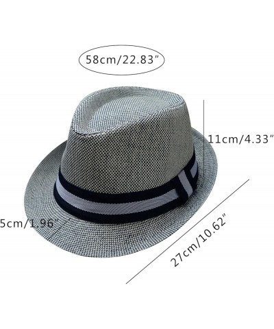 Men and Women Retro Jazz Hat Bohemian Style British Sun Hat Travel Sun Hat Cord for Hat Khaki-a $11.24 Sun Hats