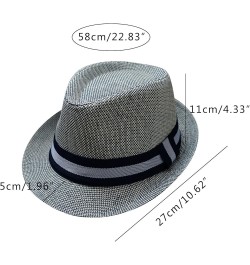 Men and Women Retro Jazz Hat Bohemian Style British Sun Hat Travel Sun Hat Cord for Hat Khaki-a $11.24 Sun Hats