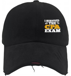 Baseball Hats I Survived The CPA Exam Trucker caps for Teen Retro Polyester Snapbacks Allblack-distressed Baseball Hat $9.00 ...