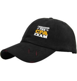 Baseball Hats I Survived The CPA Exam Trucker caps for Teen Retro Polyester Snapbacks Allblack-distressed Baseball Hat $9.00 ...