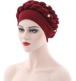 LIXIAO Turban for Women Lightweight Braid Hair Loss Hat Headwraps Stretch Head Scarf Wrap Cap Muslim Beanie Pre Tied Bonnet W...