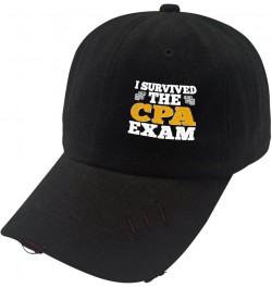 Baseball Hats I Survived The CPA Exam Trucker caps for Teen Retro Polyester Snapbacks Allblack-distressed Baseball Hat $9.00 ...