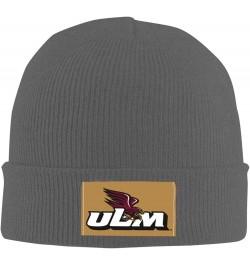 ULM Warhawk Stretch Beanie Knit Hat for Men Women Winter Fall Spring Warm Cap Deep Heather $11.27 Skullies & Beanies