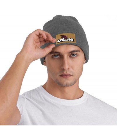 ULM Warhawk Stretch Beanie Knit Hat for Men Women Winter Fall Spring Warm Cap Deep Heather $11.27 Skullies & Beanies