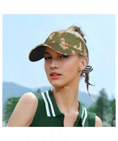 Yellow Chicken Sun Visor Hats,Open Top Hat for Women and Men,Fishing-Hats,Adult Sunscreen Visor Cap Alpaca. $12.51 Visors