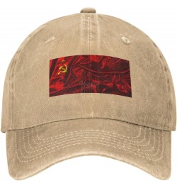 Silk Style Flag of The Soviet Union Baseball Cap for Men Women Hats Adjustable Vintage Cowboy Hat Sun Hat Natural $9.30 Cowbo...