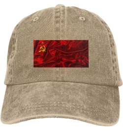 Silk Style Flag of The Soviet Union Baseball Cap for Men Women Hats Adjustable Vintage Cowboy Hat Sun Hat Natural $9.30 Cowbo...