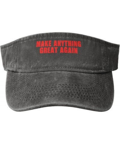 Make Anything Great Again Sun Visor Hats Cotton Empty Top Baseball Cap Sports Sun Cap for Men Women,Black Deep Heather $12.79...