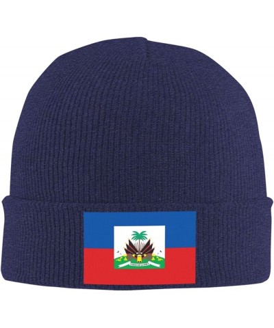 Beanie,Haiti Haitian Flag Beanie Hat Women Skull Cap Men Knit Hat Winter Slouchy Hat Knitted Hat Black Navy Blue $11.70 Skull...