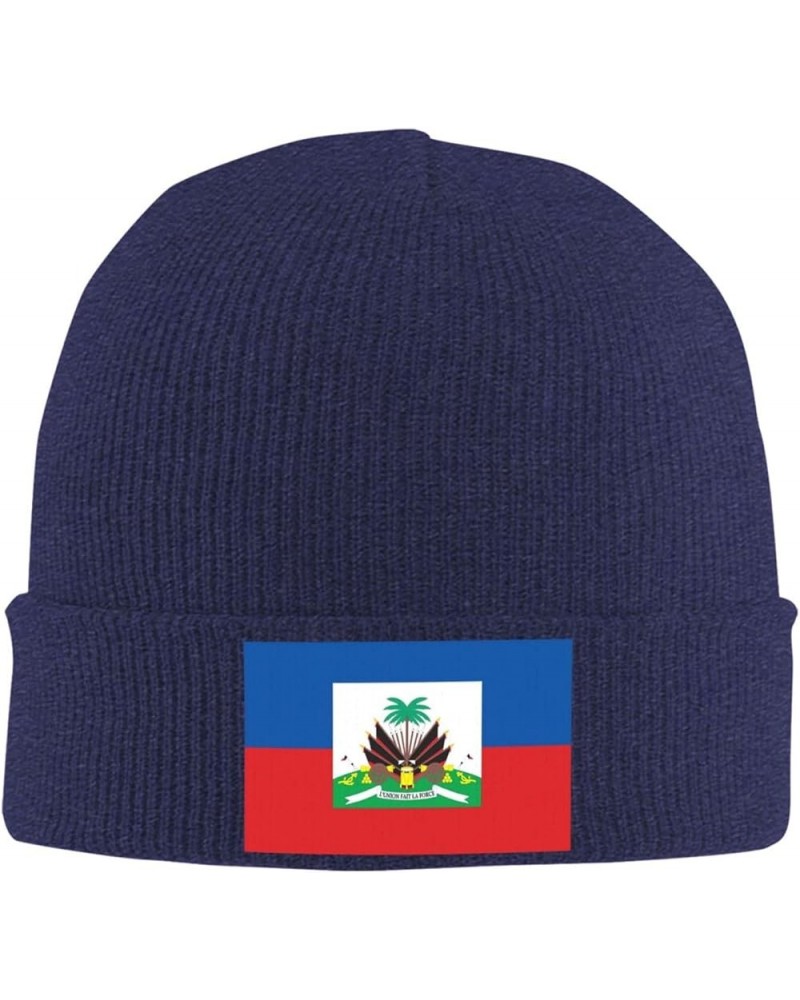 Beanie,Haiti Haitian Flag Beanie Hat Women Skull Cap Men Knit Hat Winter Slouchy Hat Knitted Hat Black Navy Blue $11.70 Skull...