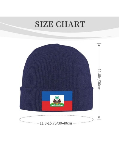 Beanie,Haiti Haitian Flag Beanie Hat Women Skull Cap Men Knit Hat Winter Slouchy Hat Knitted Hat Black Navy Blue $11.70 Skull...