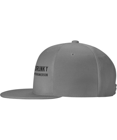 Drunky McDrunkerson Unisex Baseball Cap Vintage Snapback Cap Adjustable Gray $11.61 Baseball Caps