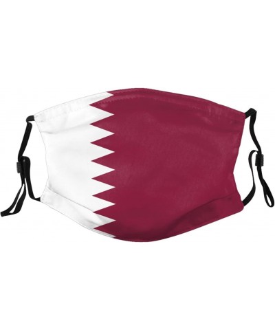 Flag of Qatar Mask Protect Respiratory System Breathe with Peace of Mind Black $10.39 Balaclavas