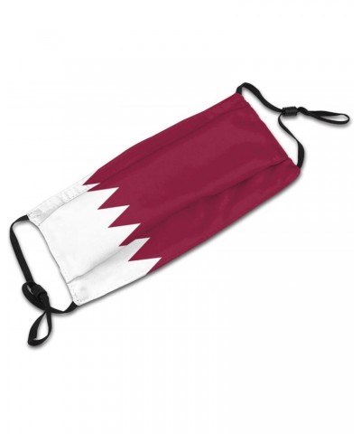 Flag of Qatar Mask Protect Respiratory System Breathe with Peace of Mind Black $10.39 Balaclavas