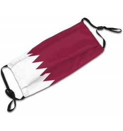 Flag of Qatar Mask Protect Respiratory System Breathe with Peace of Mind Black $10.39 Balaclavas