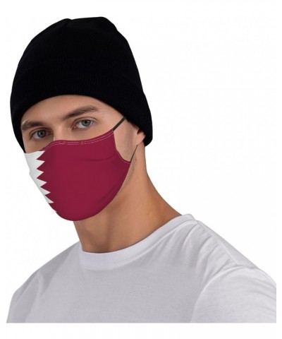 Flag of Qatar Mask Protect Respiratory System Breathe with Peace of Mind Black $10.39 Balaclavas