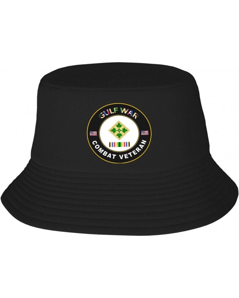 4th Infantry Division Gulf Combat Veteran Stay Cool and Stylish with Our Trendy Bucket Hats - Perfect for Summer Fun and Outd...