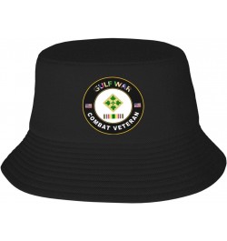 4th Infantry Division Gulf Combat Veteran Stay Cool and Stylish with Our Trendy Bucket Hats - Perfect for Summer Fun and Outd...