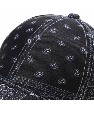 Bandana Baseball Cap for Men Women Adjustable Summer Fashion Hip Hop Paisley Bandanas Sun Hat Outdoor Beach Caps Pink Basebal...