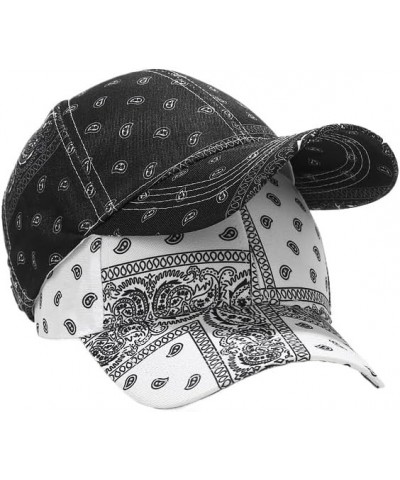 Bandana Baseball Cap for Men Women Adjustable Summer Fashion Hip Hop Paisley Bandanas Sun Hat Outdoor Beach Caps Pink Basebal...