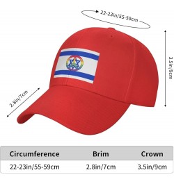 Men and Women Baseball Hat Israel Flag Support Israel Peace Low Profile Dad Hat Adjustable Casquette Cap Red $10.46 Baseball ...