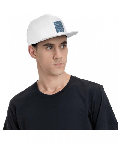 Dragonfly Classic Snapback Hat, Unisex Baseball Cap Flat Bill Brim, Stylish/Adjustable Size White $11.62 Baseball Caps