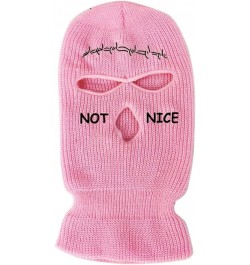 3 Holes Balaclava Full Face Cover Ski Mask Warm Knitted Balaclava Men Women Winter Outdoor Sports Cycling Skiing () Pink $11....