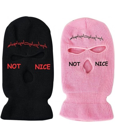 3 Holes Balaclava Full Face Cover Ski Mask Warm Knitted Balaclava Men Women Winter Outdoor Sports Cycling Skiing () Pink $11....