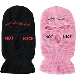 3 Holes Balaclava Full Face Cover Ski Mask Warm Knitted Balaclava Men Women Winter Outdoor Sports Cycling Skiing () Pink $11....