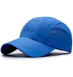 Baseball Cap for Men Women Adjustable Breathable Caps Distressed Dad Hat for Golf Cycling Running Fishing Blue-1 $7.92 Baseba...