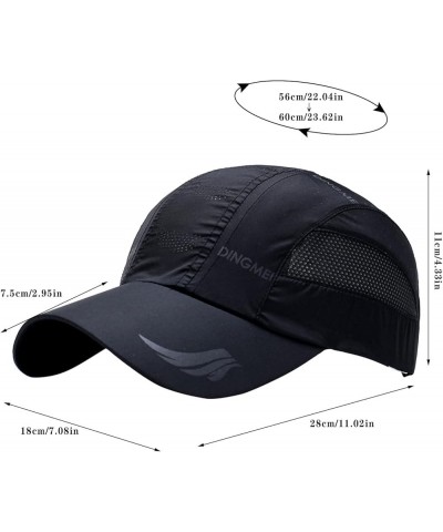 Baseball Cap for Men Women Adjustable Breathable Caps Distressed Dad Hat for Golf Cycling Running Fishing Blue-1 $7.92 Baseba...