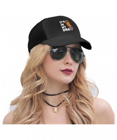 Spain It's in My DNA Baseball Cap Women Men Hat Outdoor Leisure Sun Hat Adjustable Truck Driver Baseball Caps Dad Hats Black ...