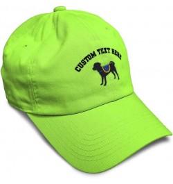 Custom Soft Baseball Cap Service Dog Embroidery Dogs Twill Cotton Giraffe Dad Hats for Men & Women Lime Personalized Text Her...