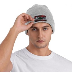 Smoke Style Flag of Lebanon Beanie Hat for Men Women Soft Cozy Skull Cap Winter Warm Knit Hats Gray $10.92 Skullies & Beanies