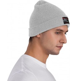 Smoke Style Flag of Lebanon Beanie Hat for Men Women Soft Cozy Skull Cap Winter Warm Knit Hats Gray $10.92 Skullies & Beanies