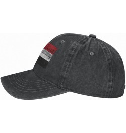 Baseball Cap US Yemen America Flag Washed Denim Adjustable Fashion Unique Hat for Men Women $14.17 Baseball Caps