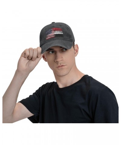 Baseball Cap US Yemen America Flag Washed Denim Adjustable Fashion Unique Hat for Men Women $14.17 Baseball Caps