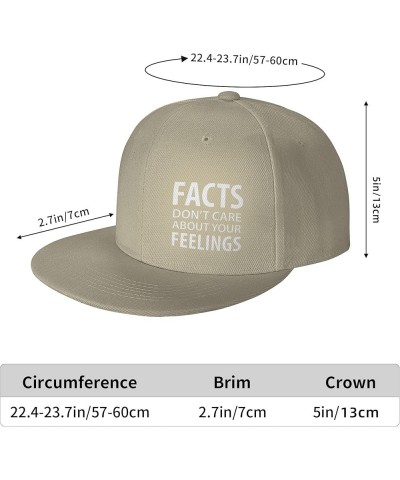 Funny Facts Don't Care About Your Feelings Hat Flat Brim Hat Baseball Hat Funny Facts Don't Care About Your Feelings Cap Natu...