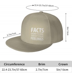 Funny Facts Don't Care About Your Feelings Hat Flat Brim Hat Baseball Hat Funny Facts Don't Care About Your Feelings Cap Natu...