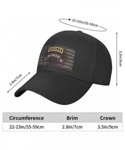 Army 1st Ranger Battalion Patch with Ranger Tab Classic Duckbill Caps for Stylish Sun Protection Outdoor $13.80 Baseball Caps