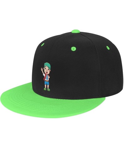 Cute Little Student Baseball Cap for Men Women Snapback Hat Adjustable Flat Bill Hats Green $11.37 Baseball Caps