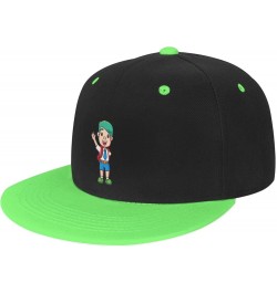 Cute Little Student Baseball Cap for Men Women Snapback Hat Adjustable Flat Bill Hats Green $11.37 Baseball Caps