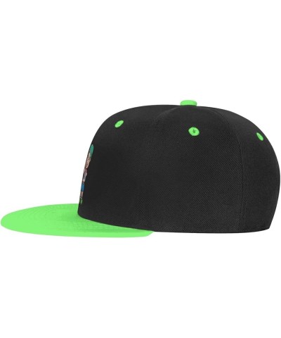 Cute Little Student Baseball Cap for Men Women Snapback Hat Adjustable Flat Bill Hats Green $11.37 Baseball Caps